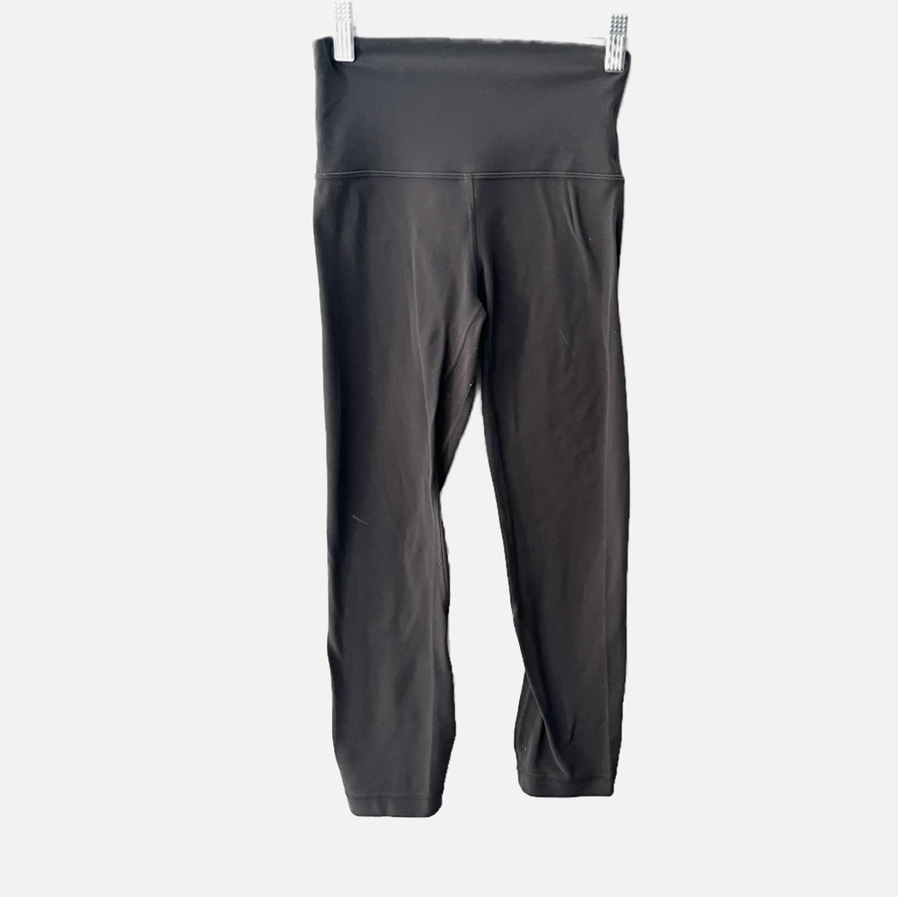 Lululemon Athletica High Rise 21” Align Crop Leggings Melanite Gray Size 2